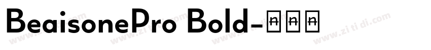 BeaisonePro Bold字体转换